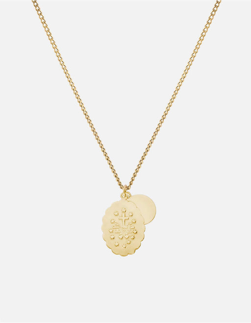 Miansai Necklaces Mini Saints Necklace, 14k Gold Polished 14k Gold / 18 in.