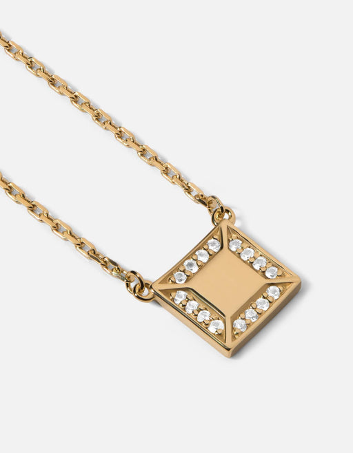 Miansai Necklaces Aria Necklace, 14k Gold Pavé Polished 14k Gold/Pave / 18 in.