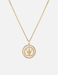 Miansai Necklaces Eternita Necklace, Gold Vermeil/Sapphire Polished Gold / 21 in.