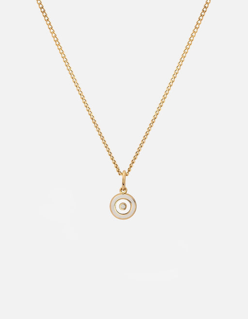 Miansai Necklaces Ojos Necklace, Gold Vermeil/Black Linen / 18 in. / Monogram: No