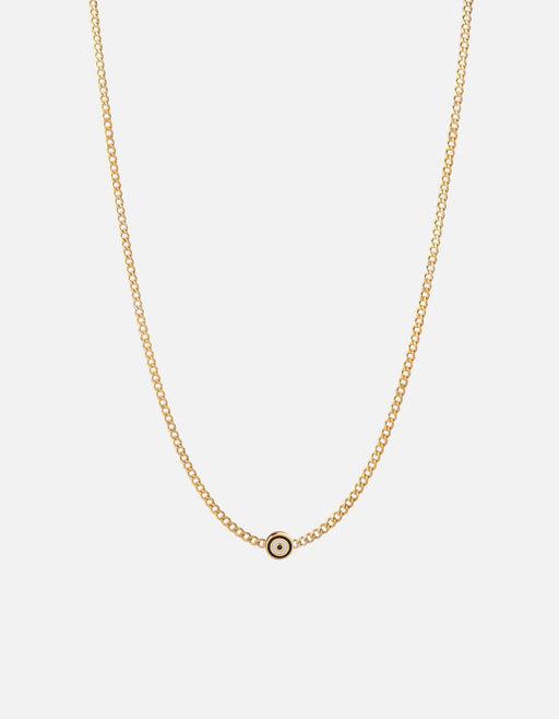 Miansai Necklaces Opus Sapphire Type Chain Necklace, Gold Vermeil/Blue No Letter / Blue / 24 in. / Monogram: No