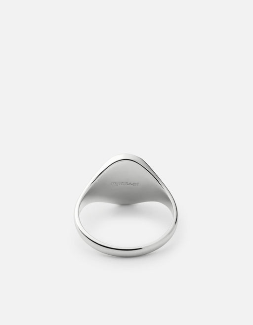 Miansai Rings Heritage Ring, Sterling Silver/Black