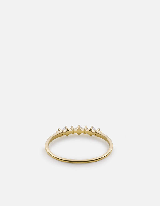 Miansai Rings Simone Pearl Ring, 14k Gold Pavé