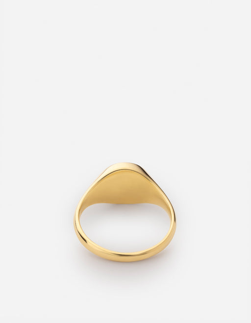 Miansai Rings Empire Ring, Gold Vermeil/Green