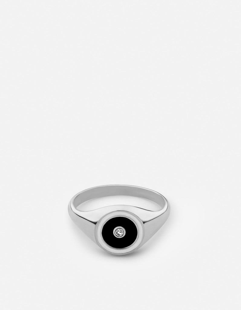 Miansai Rings Opus Sapphire Ring, Sterling Silver/Black Black / 8