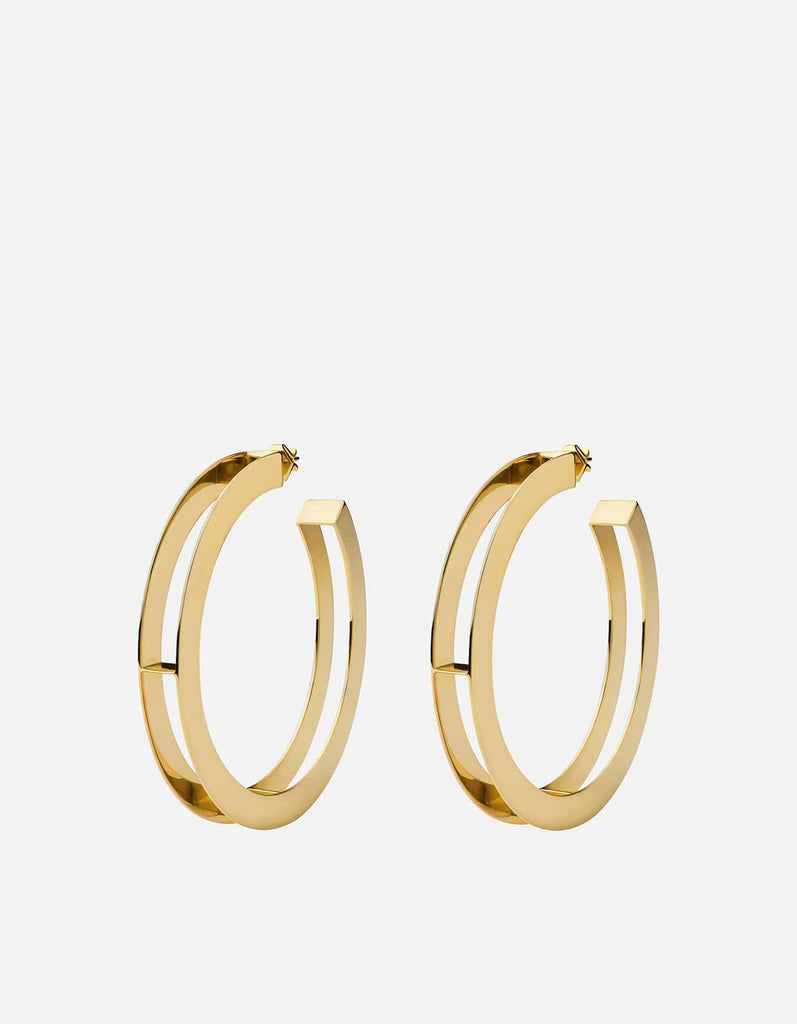 Miansai Earrings Opus Earrings, Gold Polished Gold Plated / L - Pair