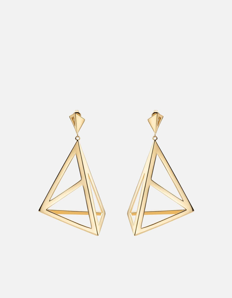 Miansai Earrings Apex Earrings, Gold Polished Gold / Pair