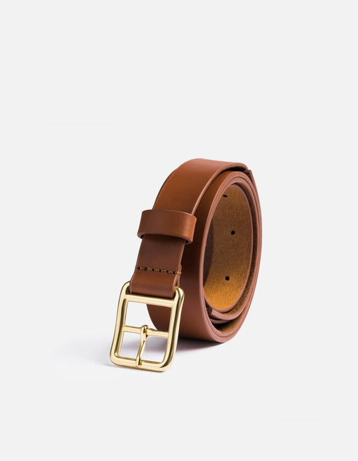 Miansai Belts Skinny Belt, Cognac Leather Cognac / 30 / Monogram: No