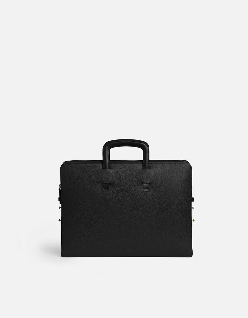 Miansai Bags Slim Briefcase, Textured Black Black / O/S