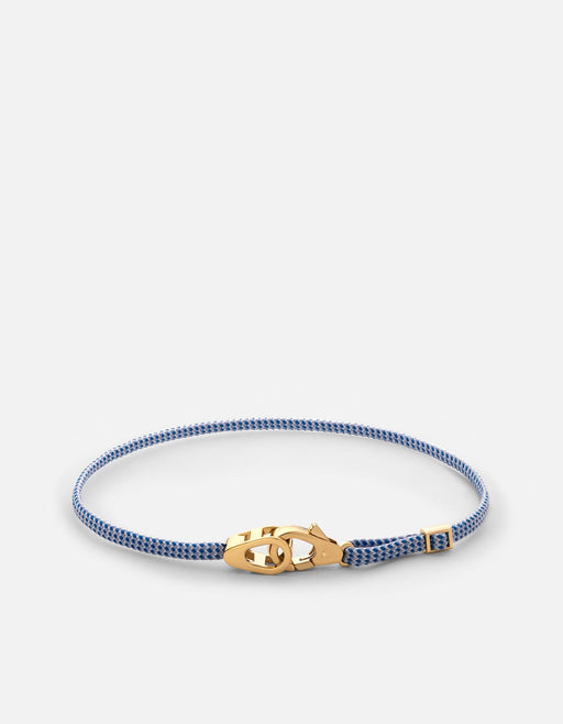 Miansai Bracelets Caden Pull Bracelet, Gold Vermeil Light Blue / O/S