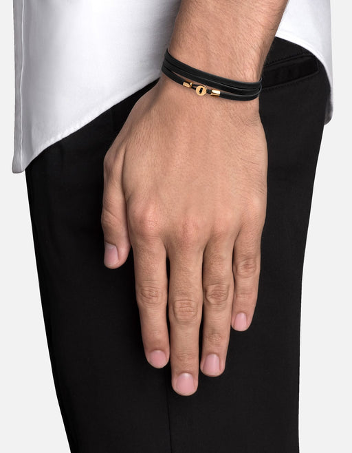Miansai Bracelets Nexus Wrap Bracelet, Gold Vermeil