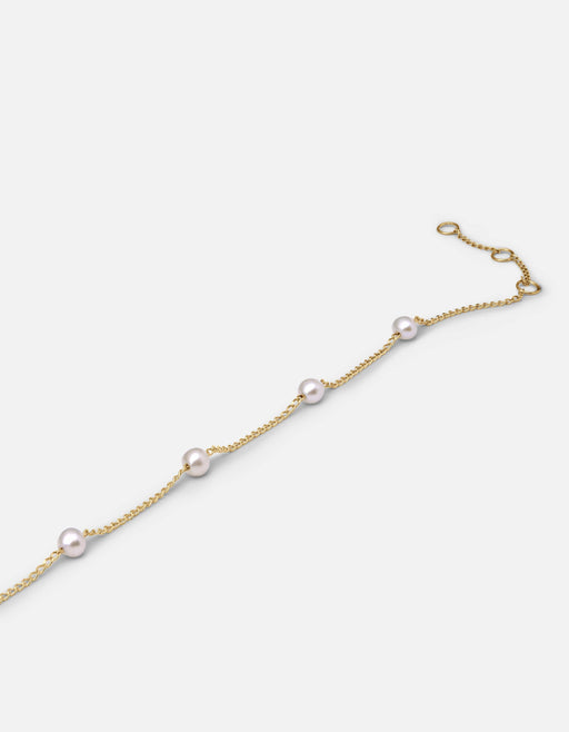 Miansai Bracelets Tiana Pearl Bracelet, 14k Gold Polished Yellow Gold w/Pearl / S