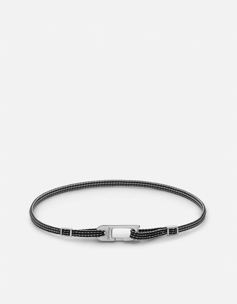 Miansai Bracelets Annex Pull Bracelet, Sterling Silver Black/Grey / O/S