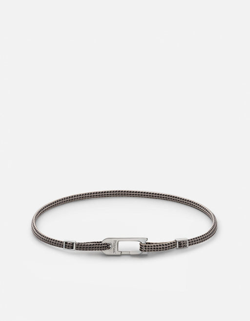 Miansai Bracelets Annex Pull Bracelet, Sterling Silver Sand/Black / O/S