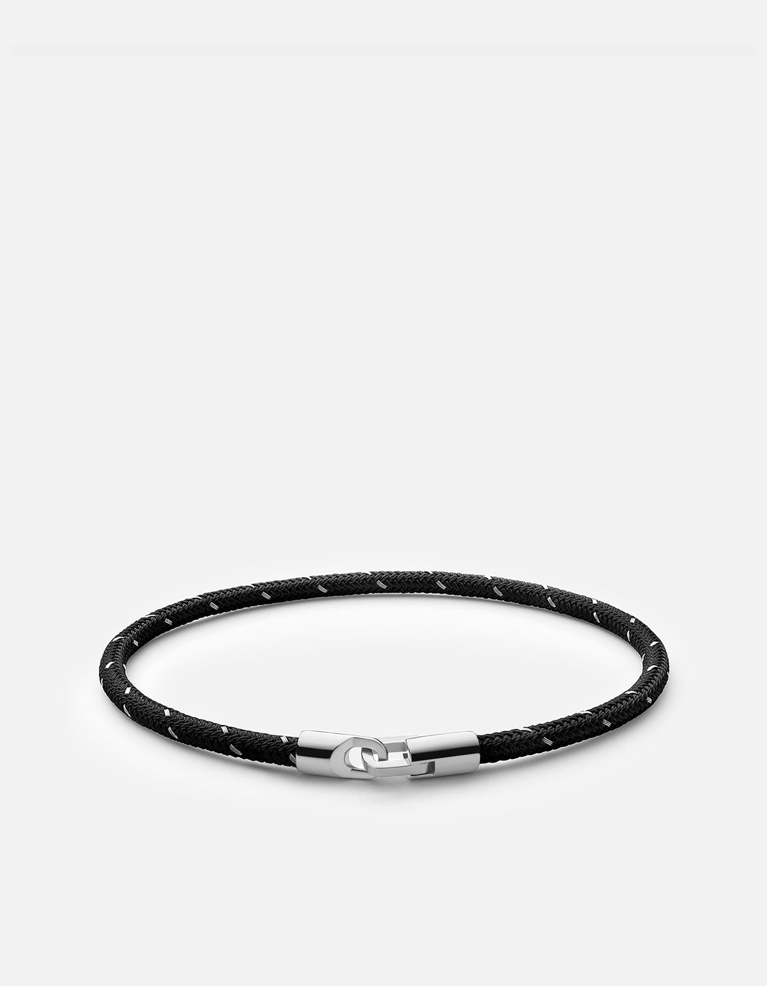 Cruz Rope Bracelet, Sterling Silver Men's Bracelets Miansai