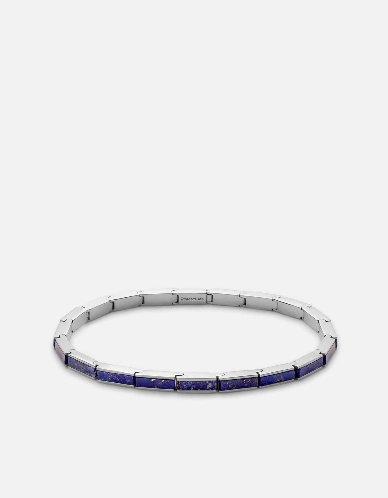 Edgy Large Round Faceted Lapis Lazuli Sterling Silver Square Wire Cuff  Bracelet - Gilded Bug Jewelry