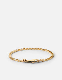 Miansai Bracelets 4mm Snap Chain Bracelet, Gold Vermeil Polished Gold / S