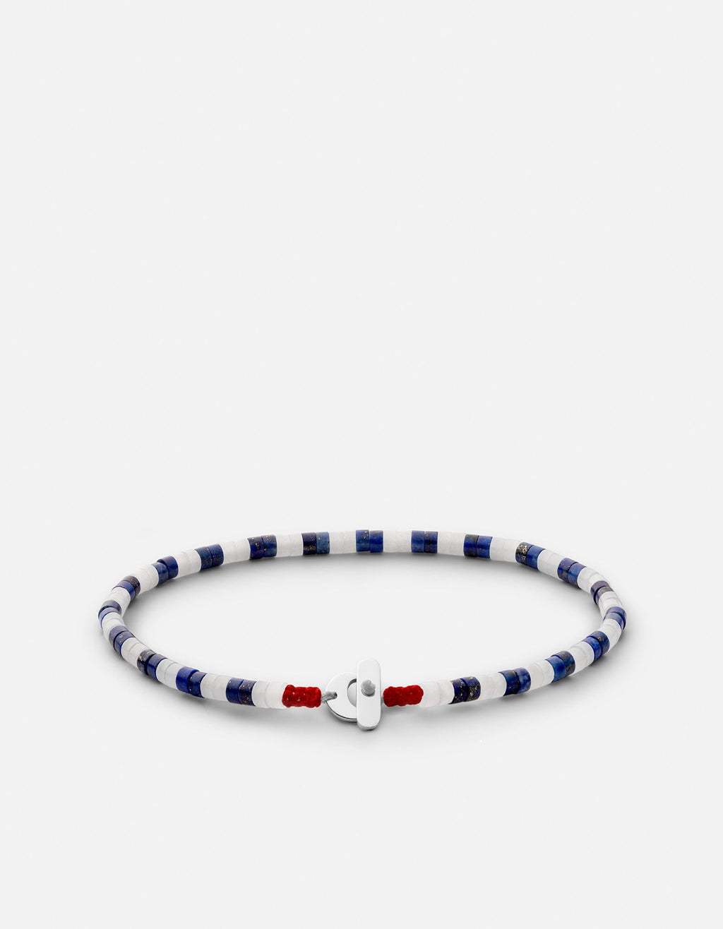 Miansai Bracelets Kai Lapis Bracelet, Sterling Silver Blue / S