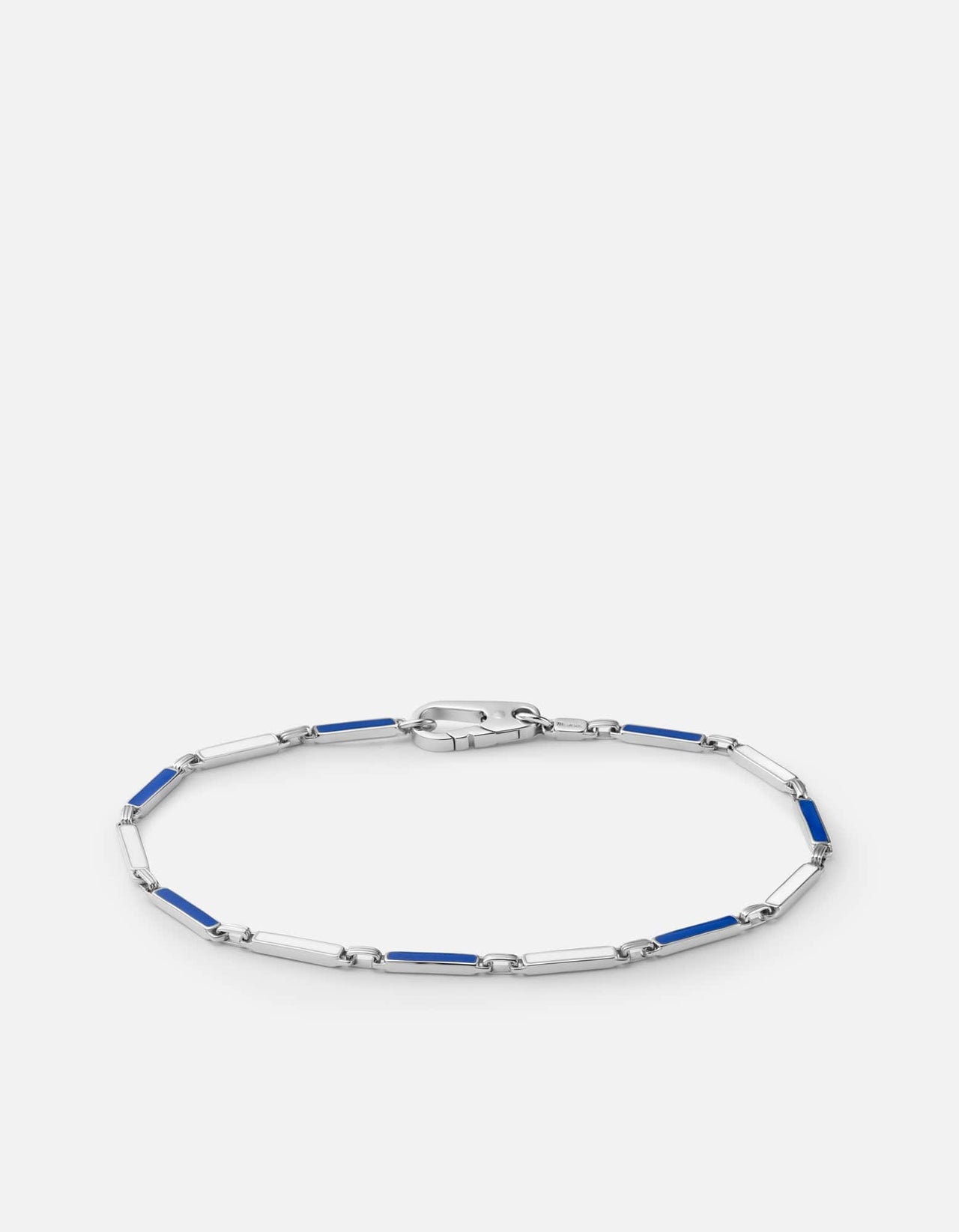 Tye Link Bracelet, Sterling Silver w/Enamel | Men's Bracelets