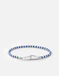 Miansai Bracelets Niko Bracelet, Sterling Silver / Blue Blue / M
