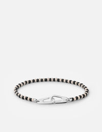 Miansai Bracelets Niko Bracelet, Sterling Silver / Black Black / M