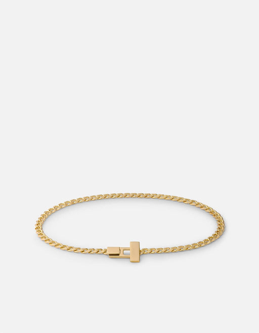 Miansai Bracelets Bode Chain Bracelet, Gold Vermeil Polished Gold / S