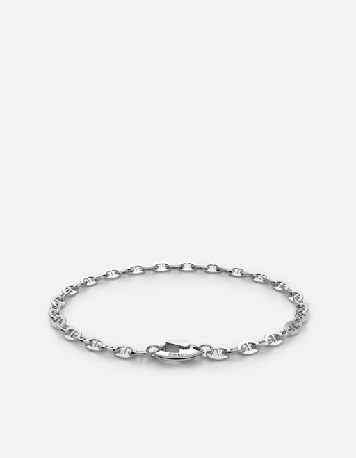 Miansai Bracelets Sven Chain Bracelet, Sterling Silver Polished Silver / M
