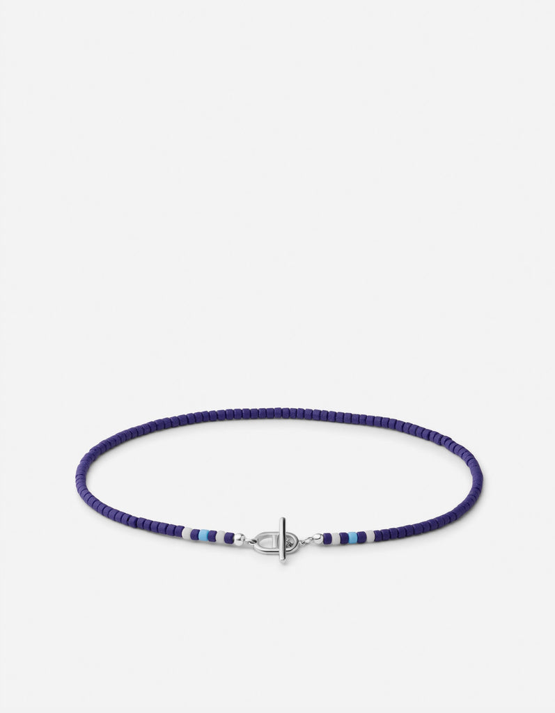 Miansai Bracelets Avi Bracelet, Sterling Silver / Blue Blue / S