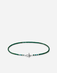 Miansai Bracelets Avi Bracelet, Sterling Silver / Green Green / S
