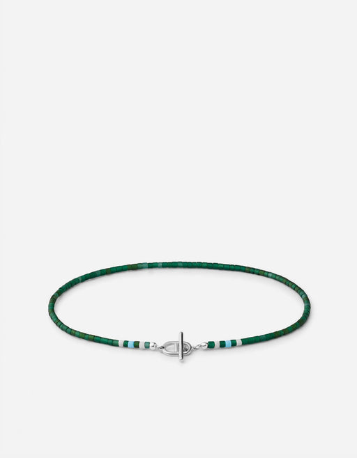 Miansai Bracelets Avi Bracelet, Sterling Silver / Green Green / S