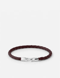 Miansai Bracelets Ames Leather Bracelet, Sterling Silver / Brown Brown / M