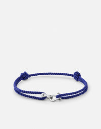 Miansai Bracelets Screw Cuff Rope Bracelet, Silver Tone / Navy Blue Navy Blue / O/S