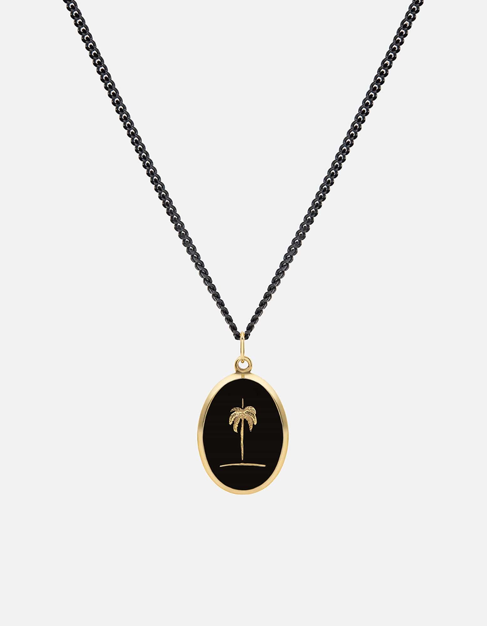 Palm Tree Necklace, Gold/Black | Men's Necklaces | Miansai Palm Tree Necklace, Gold/Black | Men's Necklaces | Miansai