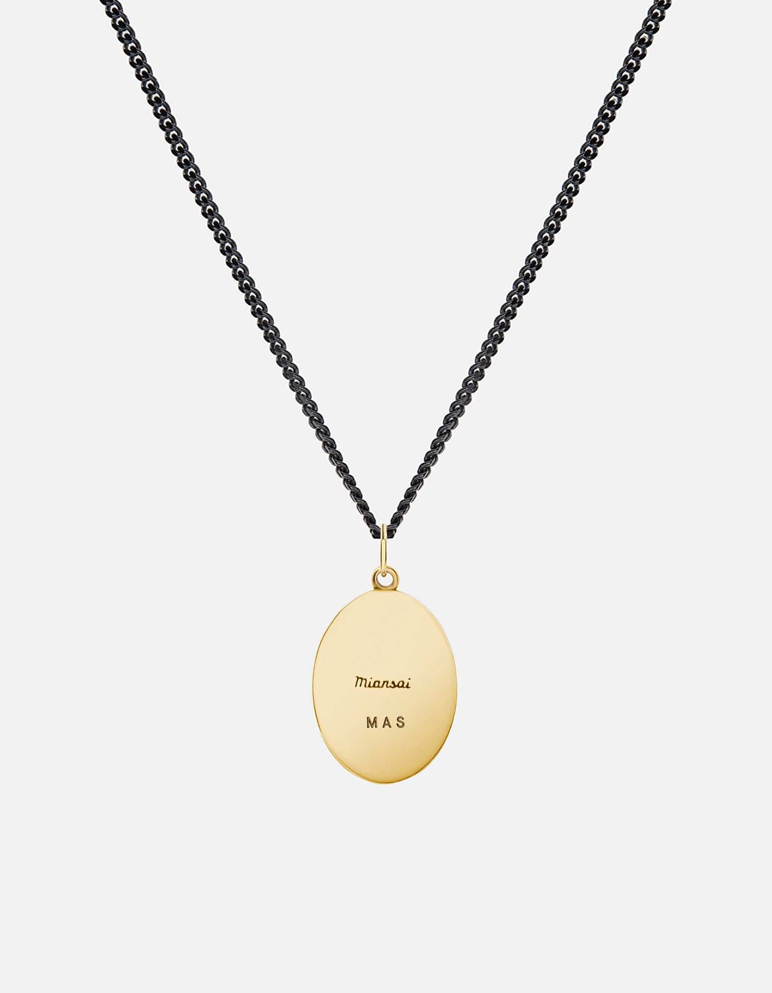 Palm Tree Necklace, Gold/Black | Men's Necklaces | Miansai