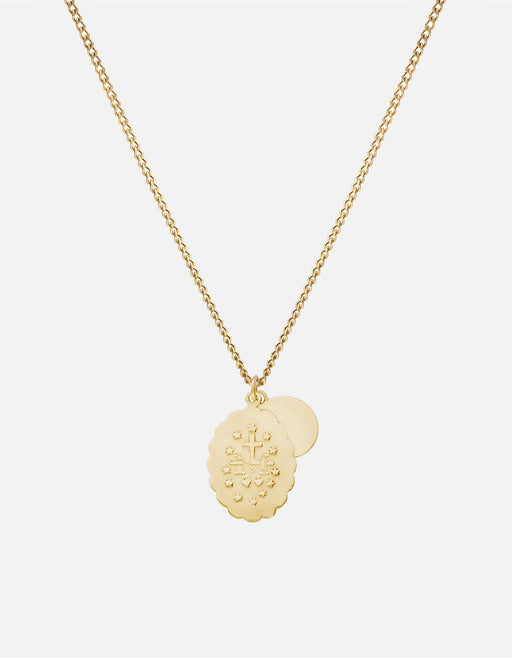 Miansai Necklaces Mini Saints Necklace, Gold Polished Gold / 18 in.