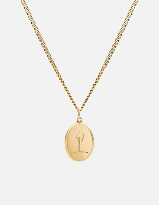 Miansai Necklaces Palm Tree Necklace, 14k Gold 14k polished gold / 24 in.