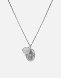 Miansai Necklaces Mini Dove Necklace, Sterling Silver/Gray Gray / 24 in. / Monogram: No