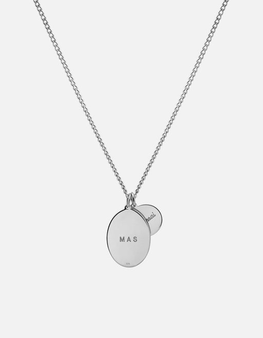 Miansai Necklaces Mini Dove Necklace, Sterling Silver/Gray