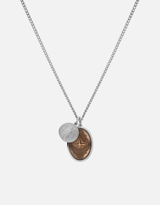 Miansai Necklaces Mini Dove Necklace, Sterling Silver/Sand Sand / 24 in. / Monogram: No