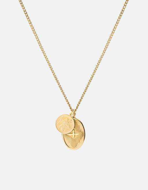 Miansai Necklaces Mini Dove Necklace, Gold Vermeil Polished Gold / 18 in. / Monogram: No