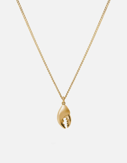 Miansai Necklaces Lobster Claw Necklace, Gold Vermeil Polished Gold / 24 in.