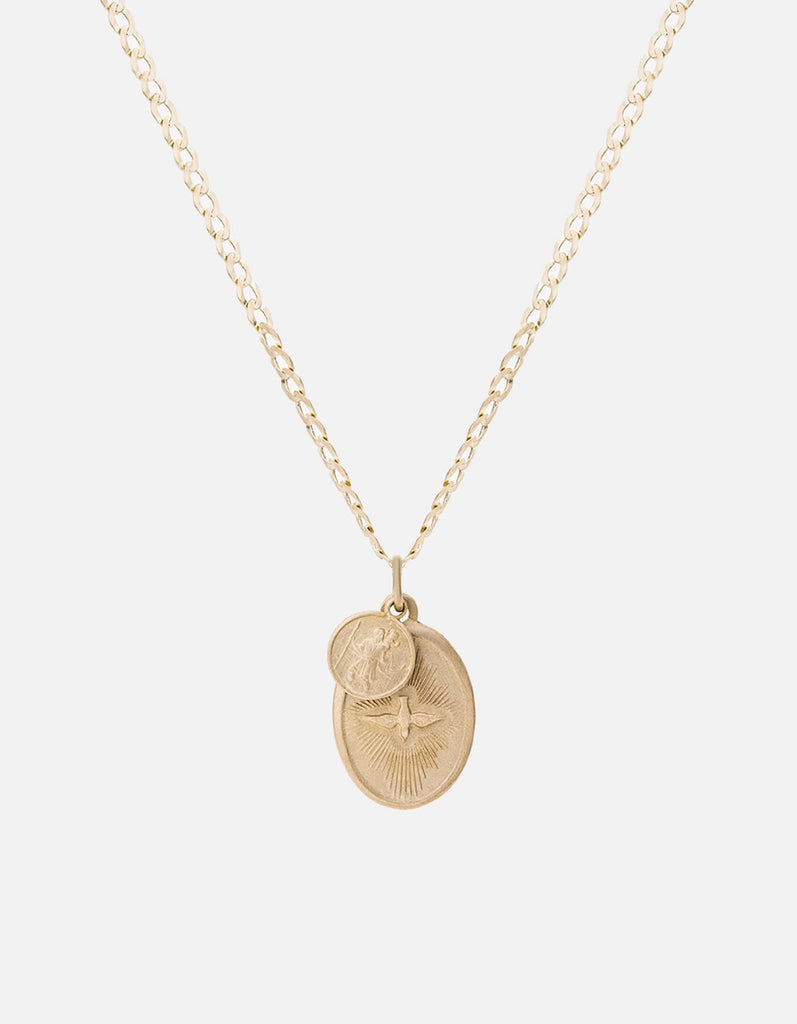 Miansai Necklaces Dove Necklace, Gold 14k matte gold / 24 in. / Monogram: No