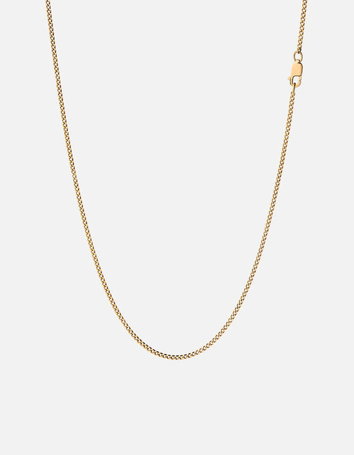 Miansai Necklaces 1.3mm Cuban Chain Necklace, Gold