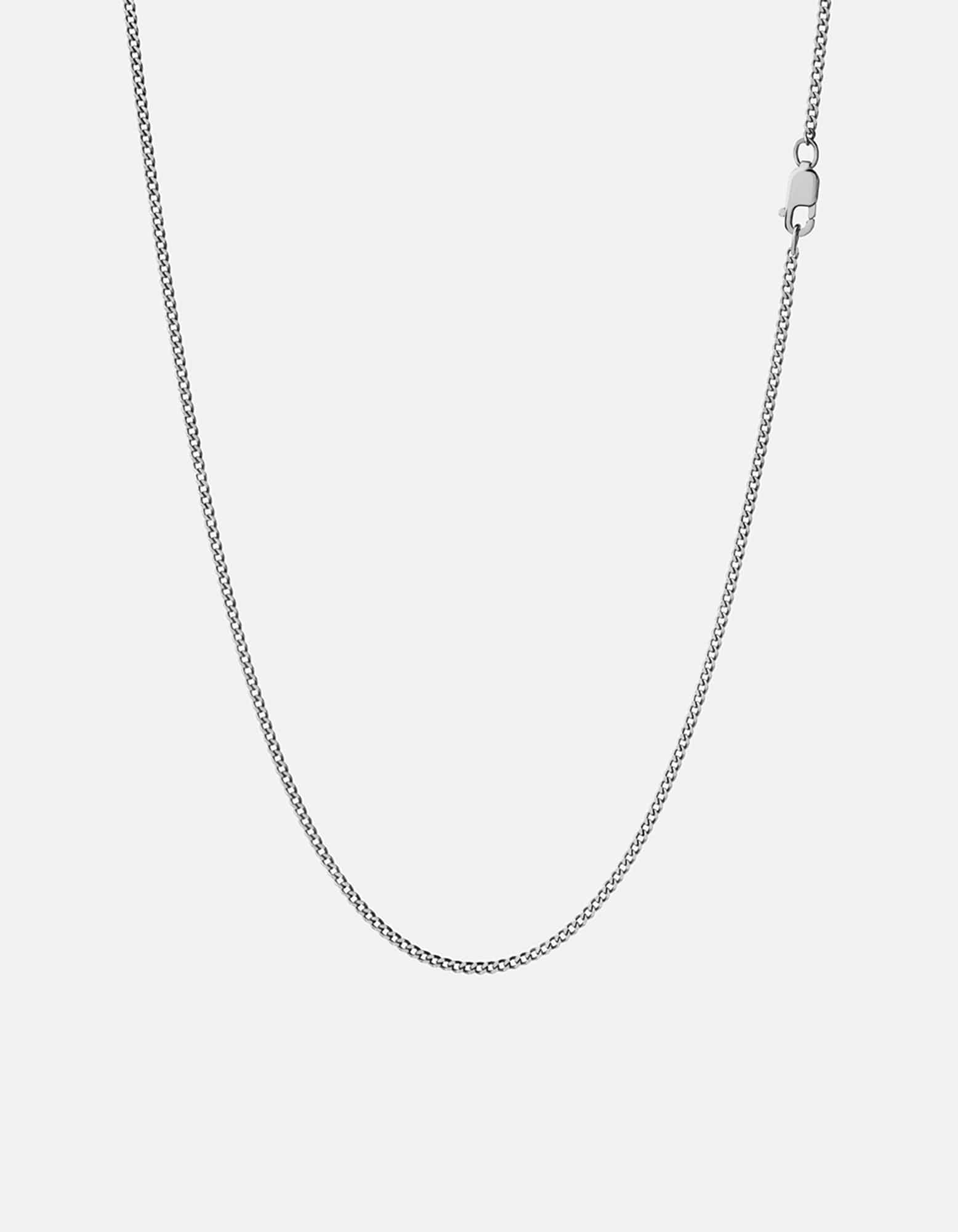 Men's 1.3mm Cuban Curb Chain Necklace, Sterling Silver | Miansai