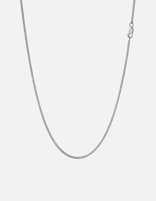 Miansai Necklaces 1.3mm Cuban Chain Necklace, Sterling Silver