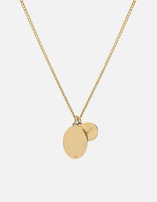Miansai Necklaces Mini Dove Necklace, Gold/Teal