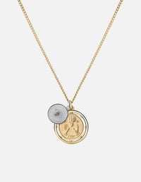 Miansai Necklaces Test of Time Necklace, 14k Gold/Sterling Silver polished gold/silver / 24 in. / Monogram: No