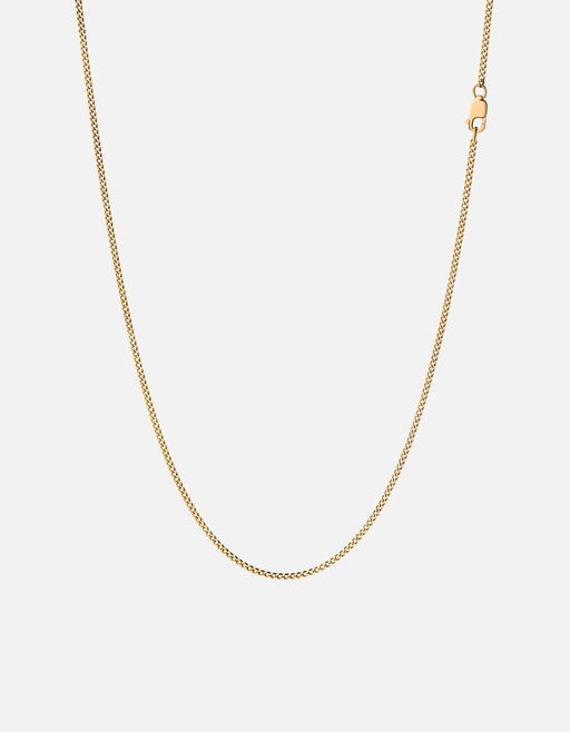 Miansai Necklaces 1.3mm Cuban Chain Necklace, 14k Gold
