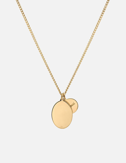 Miansai Necklaces Mini Dove Necklace, Gold/Teal