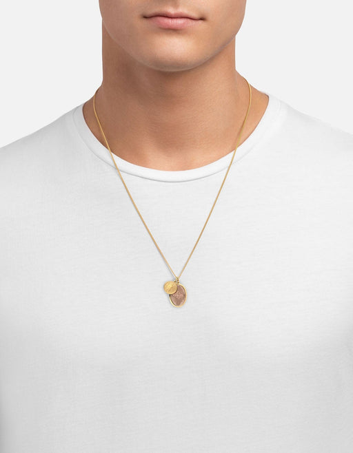 Miansai Necklaces Mini Dove Necklace, Gold Vermeil/Sand